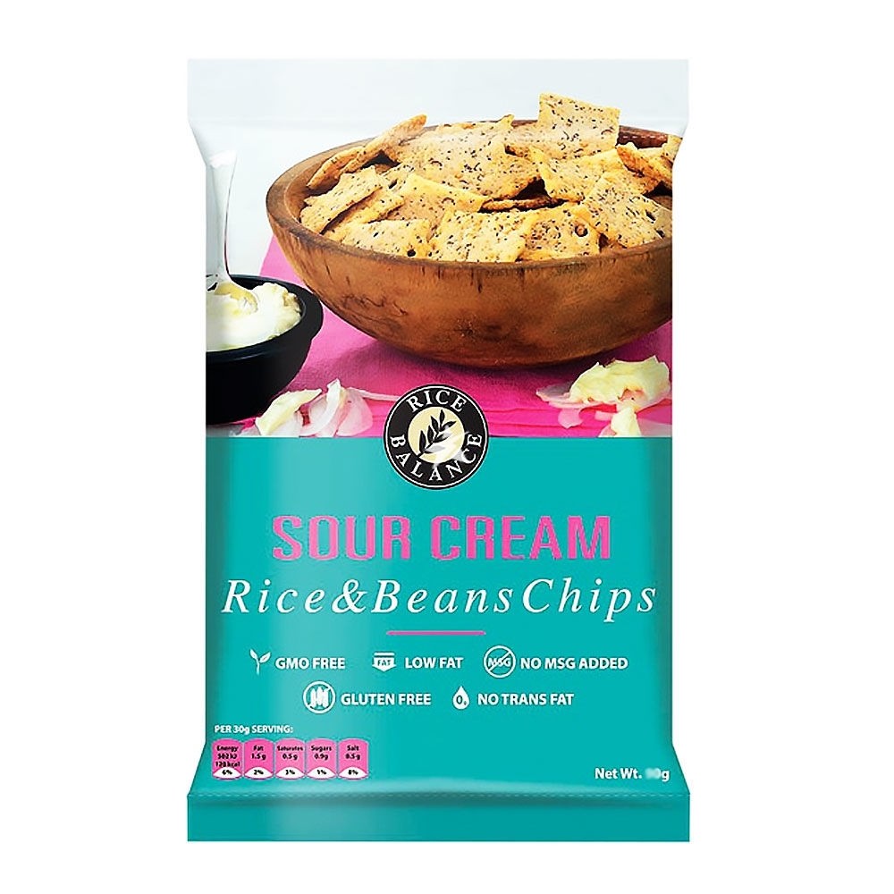 Rice Balance Rice And Bean Chips Sour Cream 30g