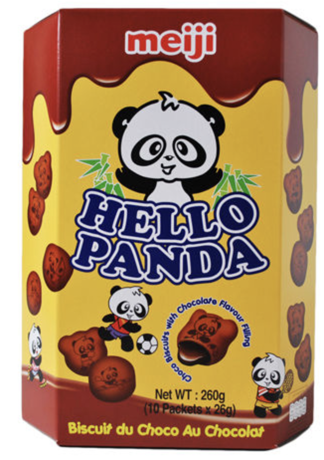 Meiji Hello Panda Chocolate Flavoured Cocoa Biscuits (26g x 10 packets) 260g