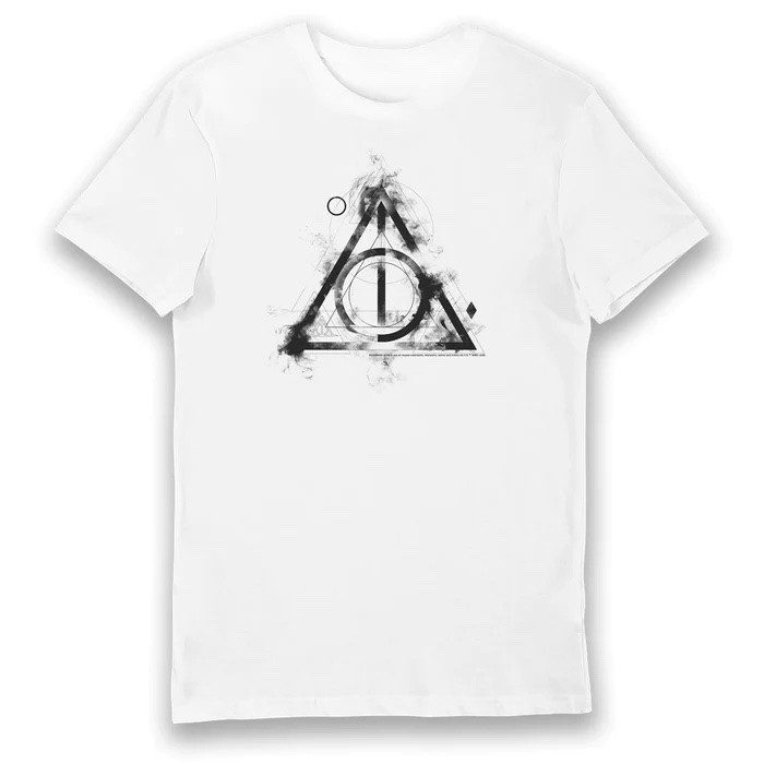 Harry Potter Deathly Hallows T-shirt White Medium