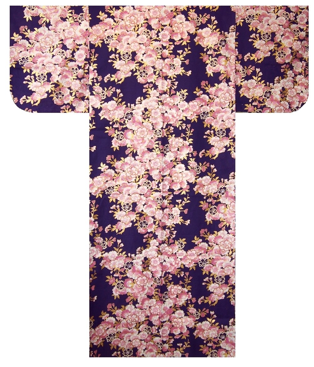 Ladies Yukata - Sakura - Purple