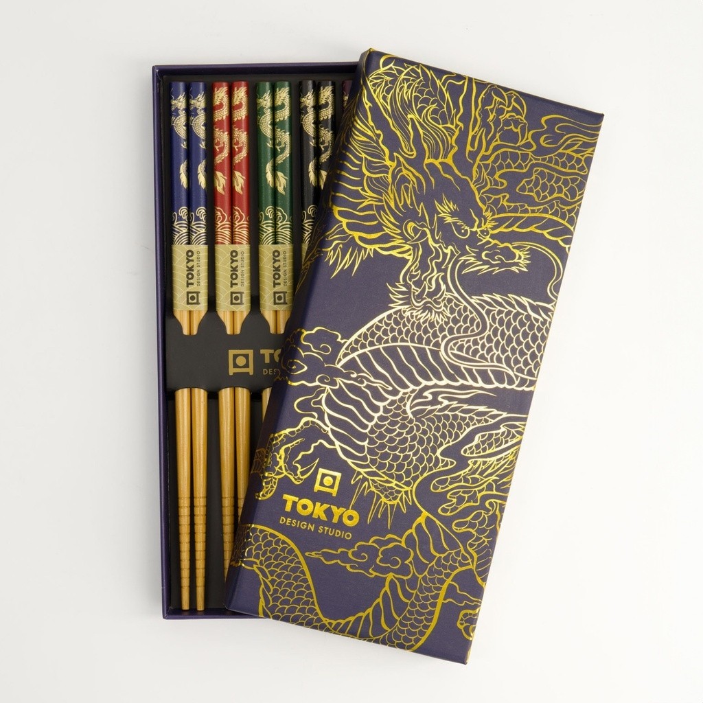 Chopstick Giftset/5 Dragon