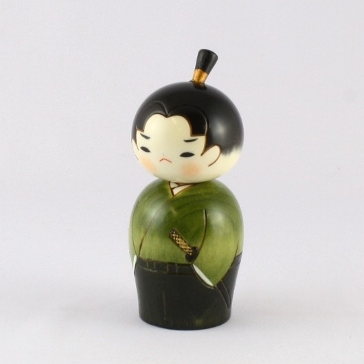 Kokeshi Doll - Wakazamurai / Young Samurai
