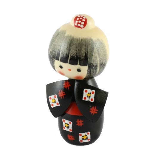 Kokeshi Doll - Yumeji Black