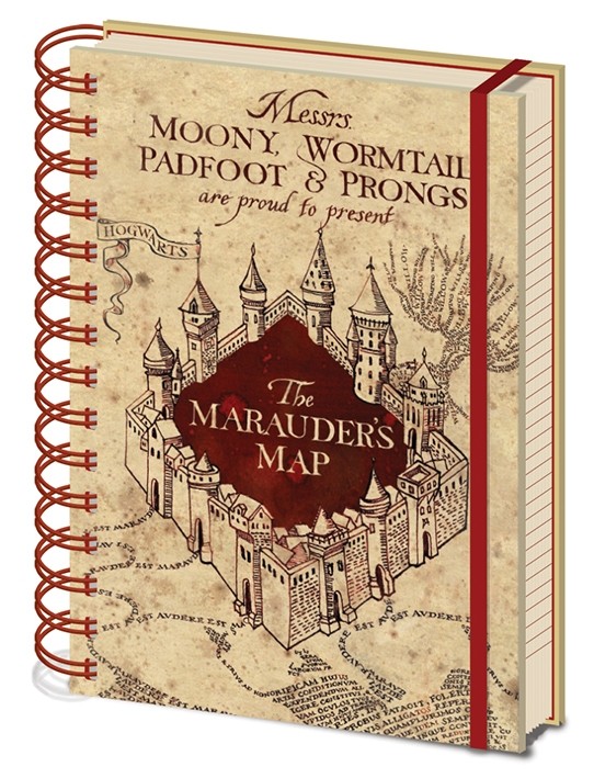 Harry Potter (The Marauders Map) A5 Wiro Notebook 