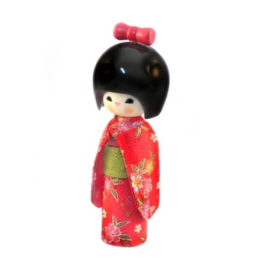 Kokeshi Doll - Hogaraka Red