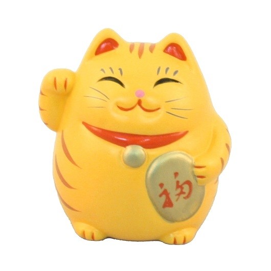 Maneki Neko - Lucky Cat Roly‐Poly Yellow
