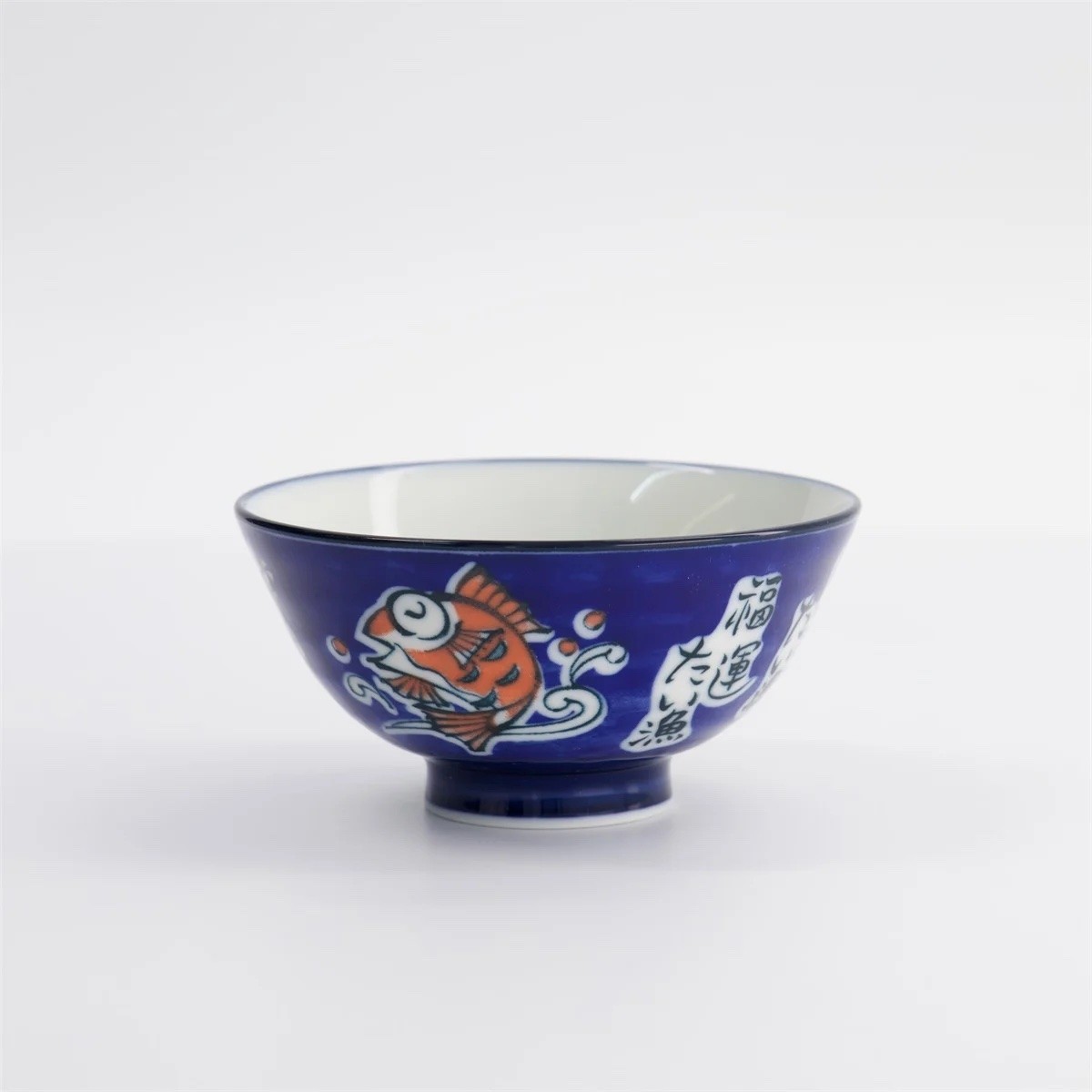 Kawaii Rice Bowl Snapper Blue 11.3x5.8cm 300ml