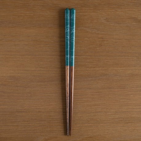 Studio Ghibli - My Neighbor Totoro - Lacquered Chopsticks 21cm Sketches Deep Green
