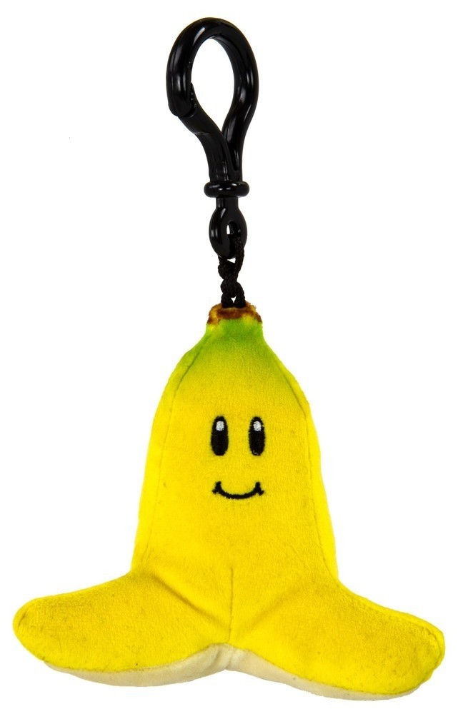 Mocchi-Mocchi Mario Kart Banana Game Style Clip On Plush (Small)