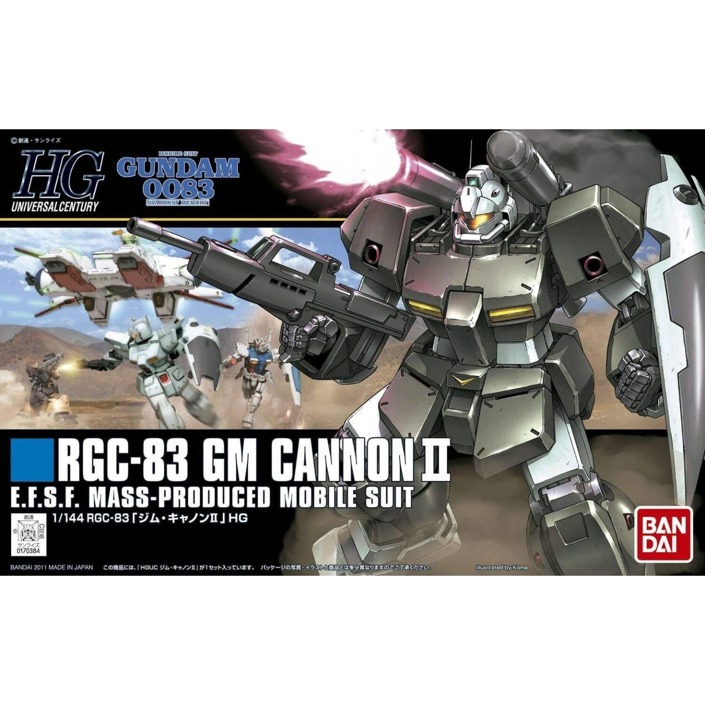 HG RGC-83 GM CANNON II 1/144 - GUNPLA