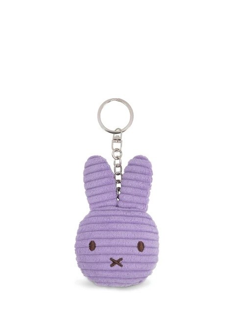 Miffy - Plush Keychain - Flat Corduroy Lilac 4 Inches