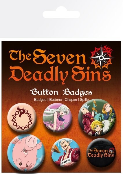 The Seven Deadly Sins - Badge Pack - Mix