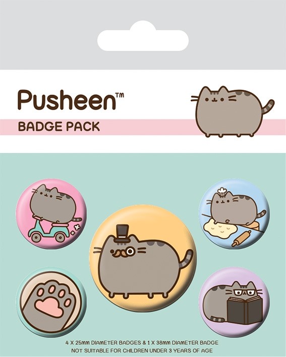 Pusheen - Badge Pack - Fancy