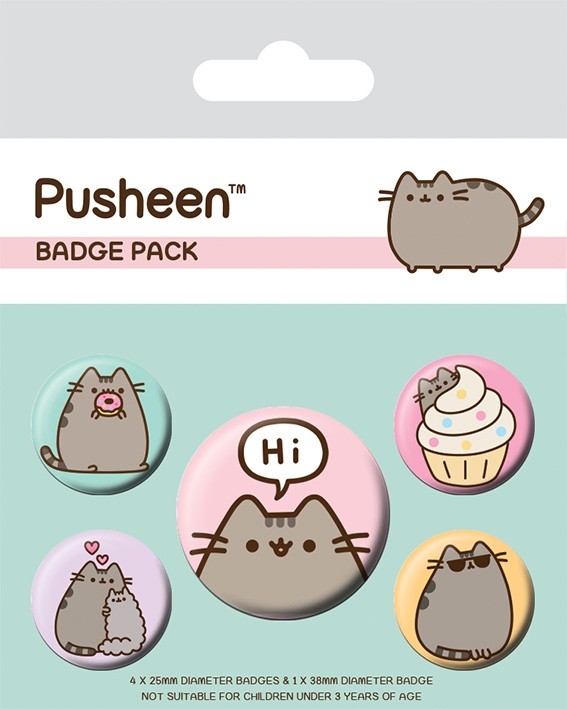 Pusheen - Badge Pack - Pusheen Says Hi