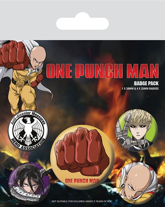 One-Punch Man - Destructive - Badge Pack