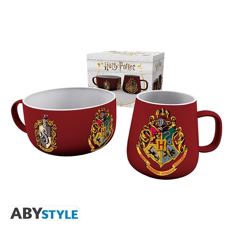 Harry Potter - Breakfast Set Mug + Bowl Mug + Bowl - Crests