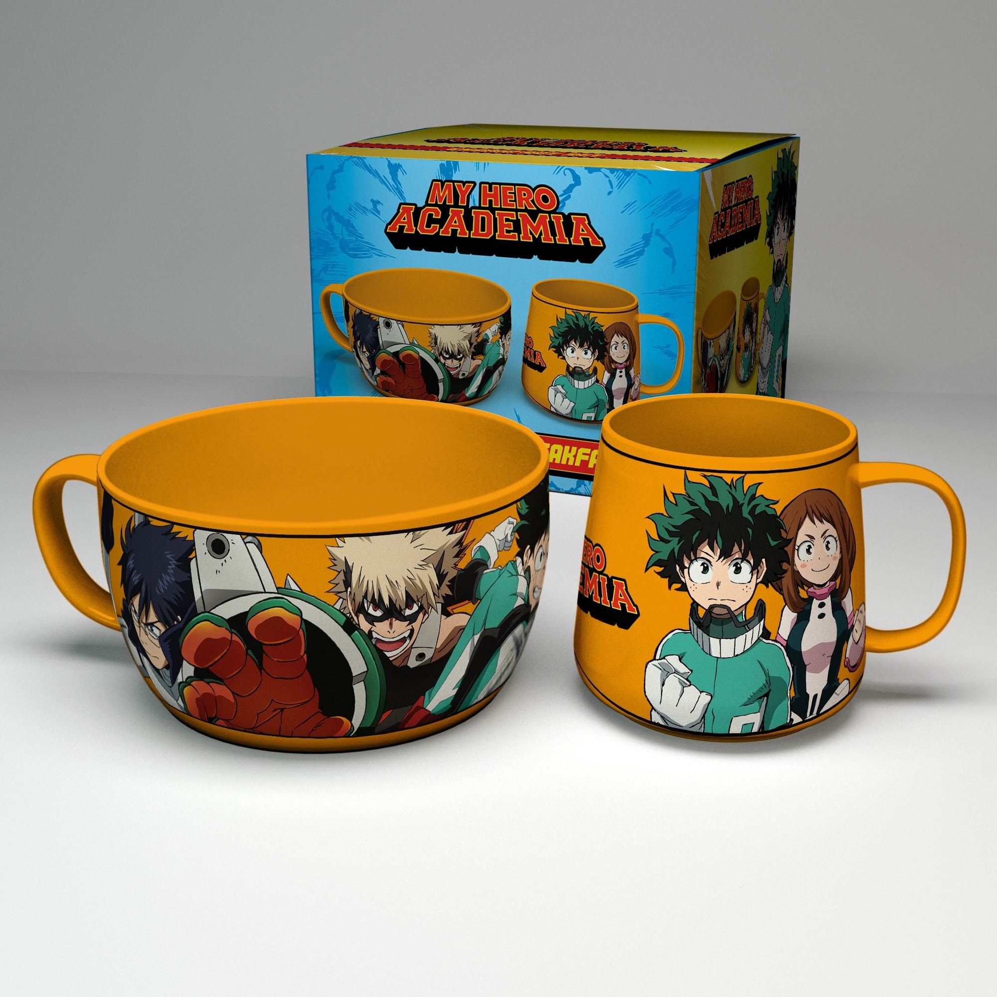 My Hero Academia - Breakfast Set Mug + Bowl - Heroes