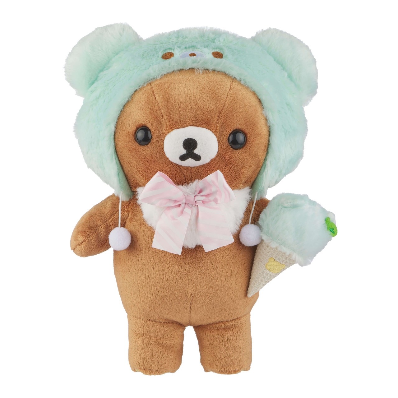 San-X Rilakkuma Plush Chairoikoguma Ice Cream 13.5 Inches