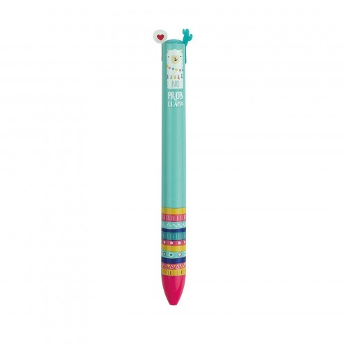 Legami Click&Clack Two Color Pen - Llama