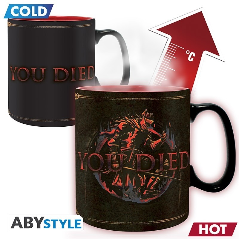 DARK SOULS - Mug Heat Change - 460 ml - You Died