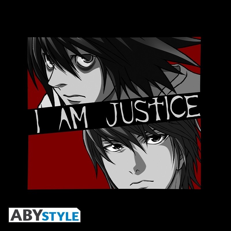 T-SHIRT DEATH NOTE - "I am Justice" Extra Large