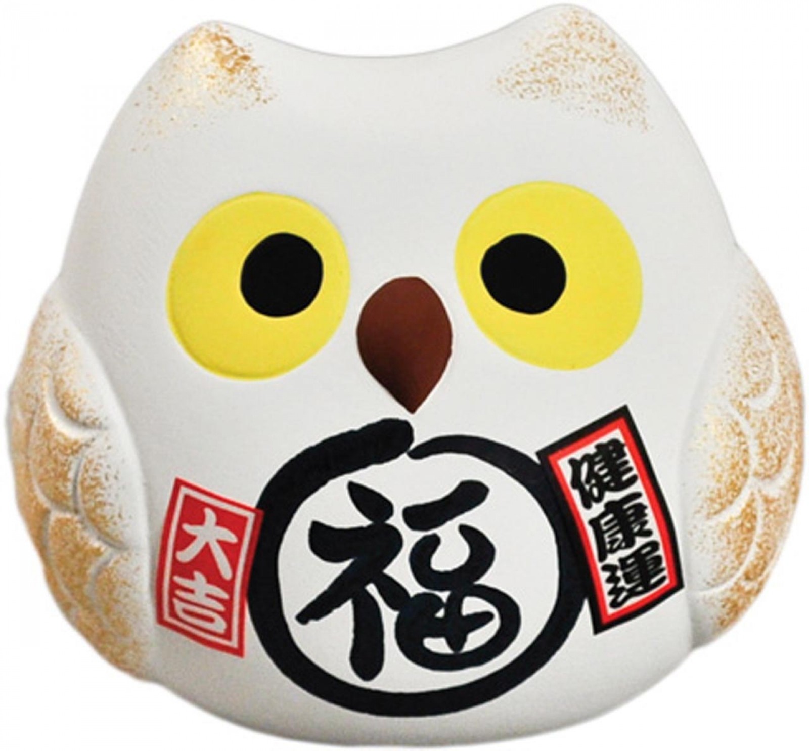 Lucky Owl - White - Purity & Happiness - 10 cm