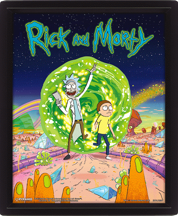 Rick and Morty - Portal 3D Lenticular Poster
