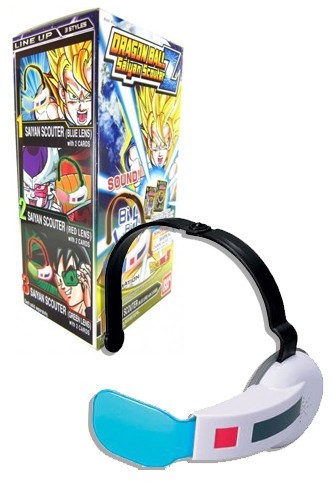 Dragon Ball Z - Saiyan Scouter with Sound - Blue Lens with 2 Cards