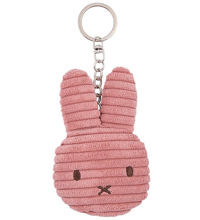 Miffy - Plush Keychain - Flat Corduroy Dusty Rose 4 Inches