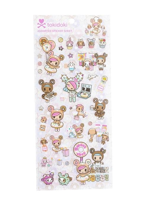 tokidoki Sticker Sheet Pink Donutella 1