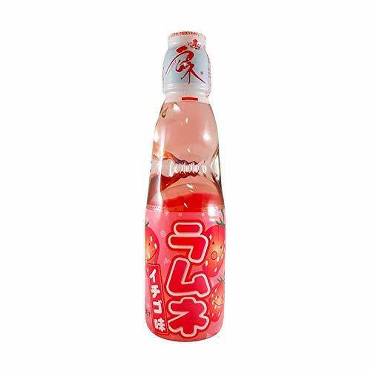 Hata Kosen Ramune Pop Drink Strawberry Flavour 200ml