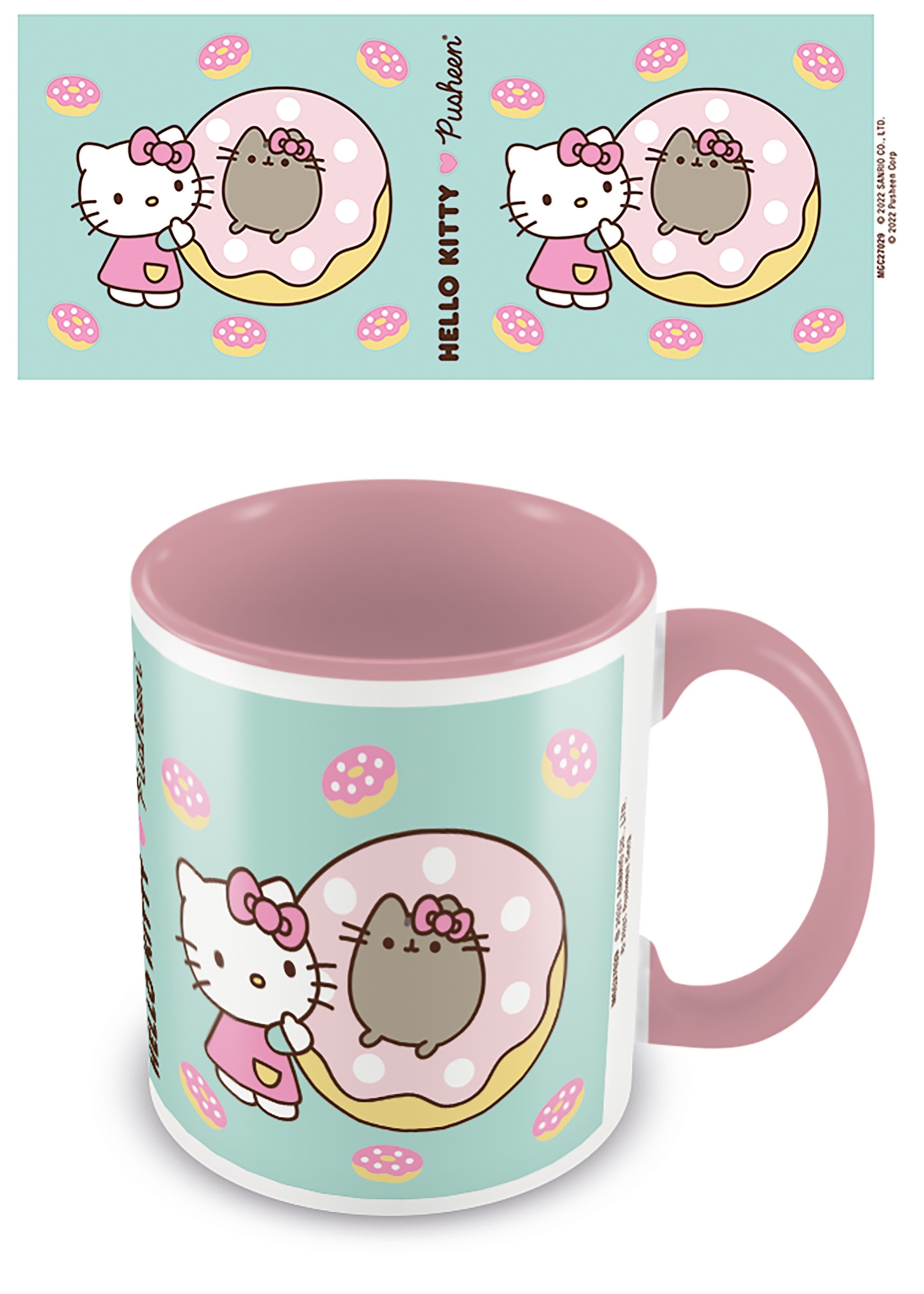Pusheen x Hello Kitty - Mug - Treat Time - Pink