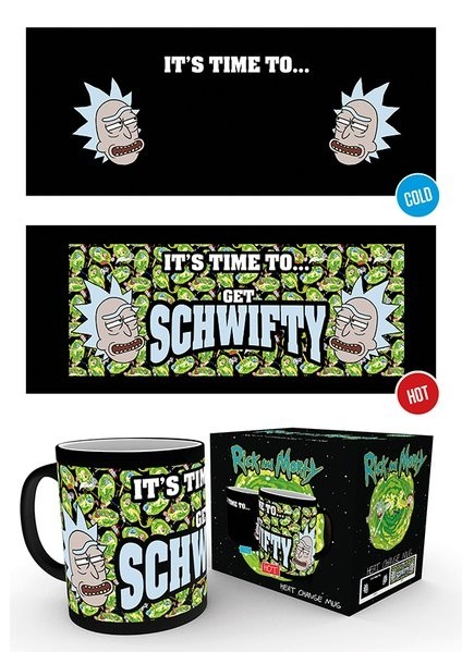 Rick and Morty - Heat Mug 300 ml / 10 oz - Get Schwifty 