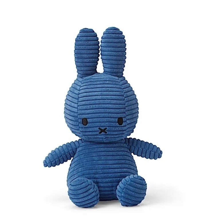 Miffy - Plush - Corduroy ECO Cobalt Blue 9 Inches