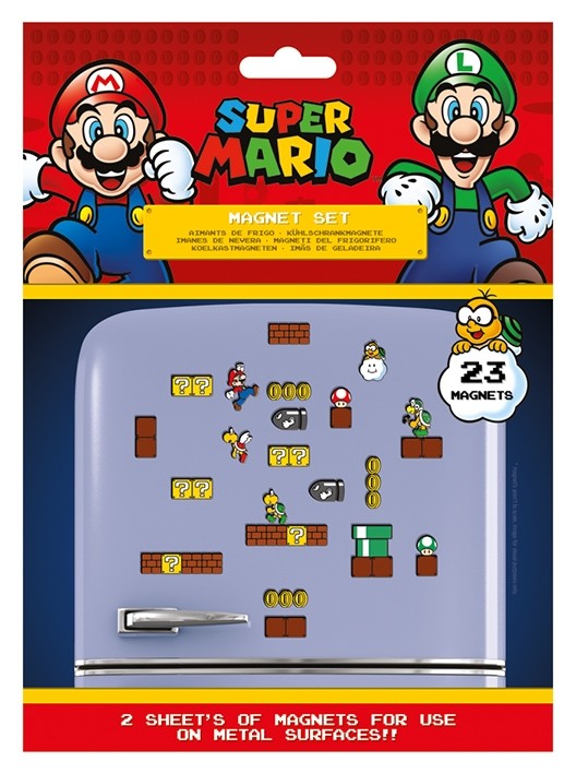 Nintendo - Super Mario (Mushroom Kingdom Magnet Set