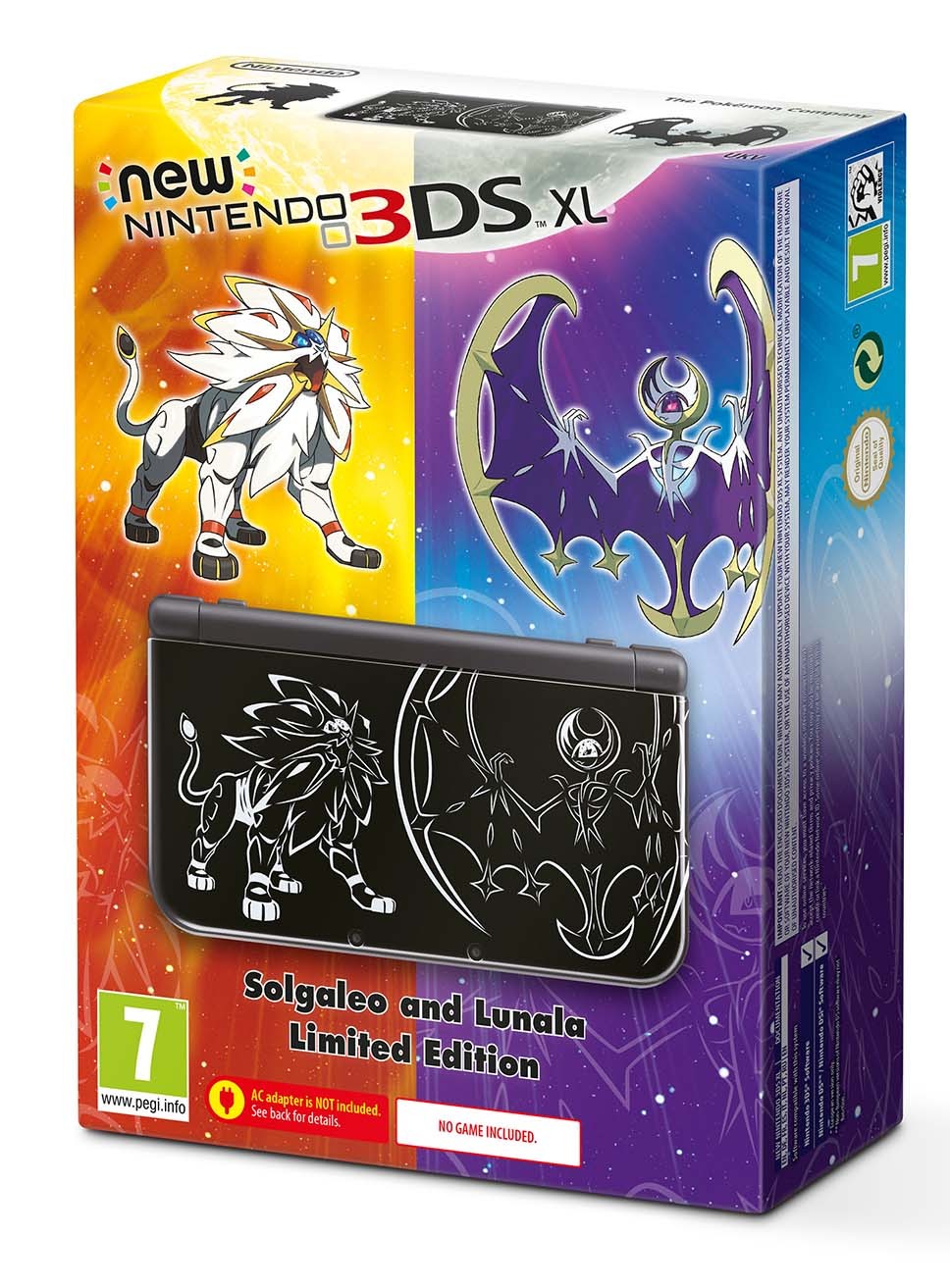 Nintendo New 3DS XL Pokemon Sun + Moon Special Edition 