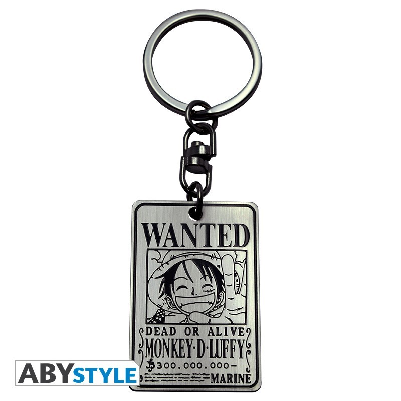 ONE PIECE - Keychain "Wanted Luffy 300 Millions"