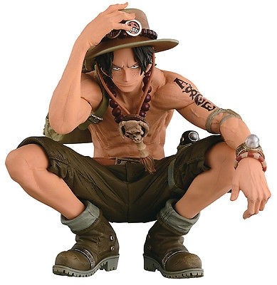 One Piece Figure King of Artist Figures The Portgas D Ace Special Color Brown 14cm