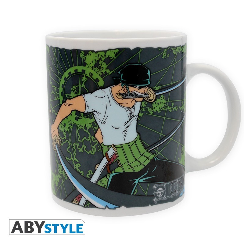 ONE PIECE - Mug - 320 ml - Zoro & Emblem