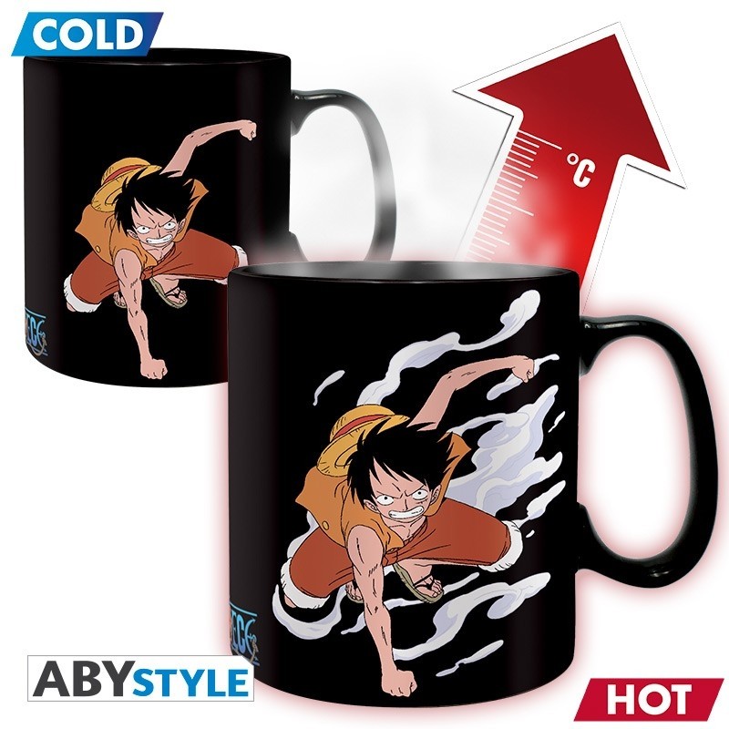 ONE PIECE - Mug Heat Change - 460 ml - Luffy & Ace