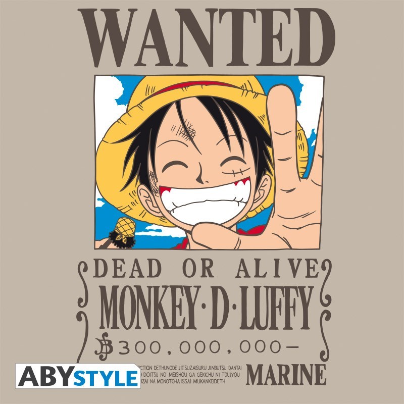 T-SHIRT ONE PIECE "Wanted Luffy" Extra Small