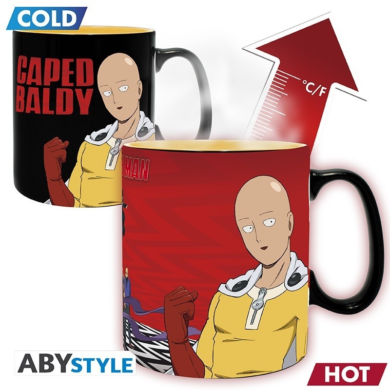 One Punch-man - Heat Mugs 460ml - Saitama & Garou