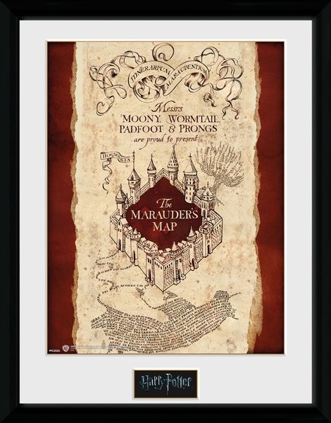 Harry Potter Collector Framed Print Marauders Map