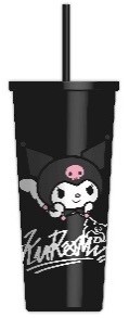 Sanrio Kuromi Cup with Straw