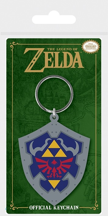 The Legend Of Zelda - Rubber Keychain - Hylian Shield