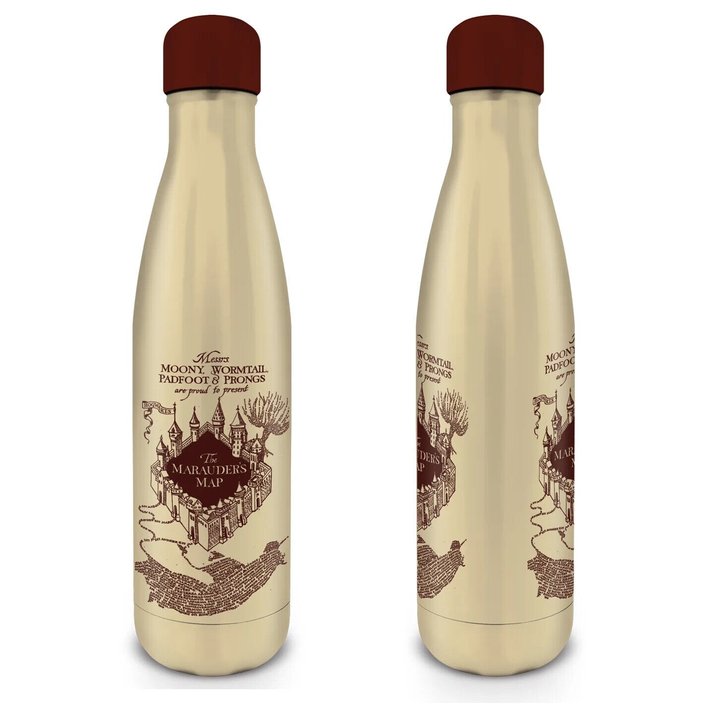 Harry Potter - Metal Bottle - Marauders Map