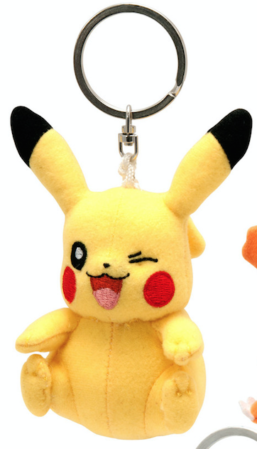 Pokemon Pikachu Clip-on Plush Keychain