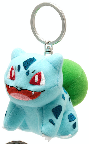 Pokemon Bulbasaur Clip-on Plush Keychain