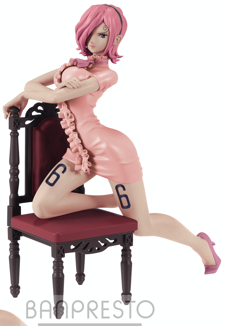 One Piece Figure Girly Girls Reiju Pink Dress