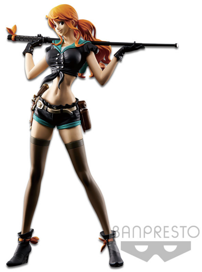 One Piece Figure Flag Diamond Ship Nami Code:B